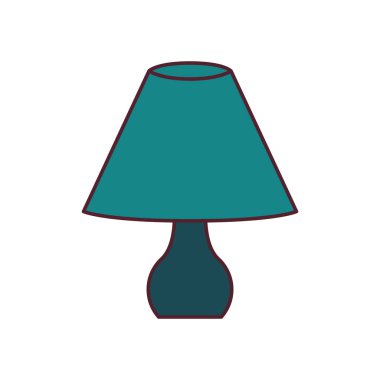 beyaz arka plan üzerinde ofis lambası