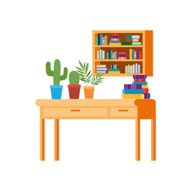 Ahşap çekmecede beyaz arkaplan içinde kitap yığını