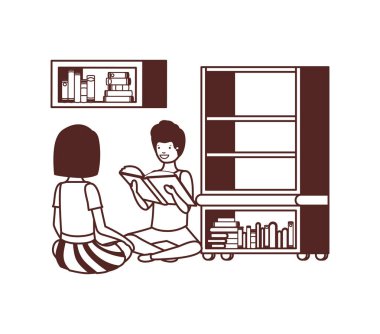 kitap okuma ile öğrenci çift