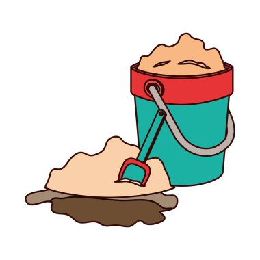 oynamak için araçları ile kum kova