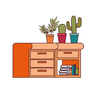 beyaz arka plan üzerinde kitap yığını ile masa