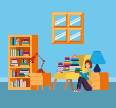 Kitap tasarımı ile ev çalışma odası