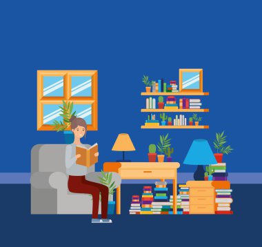 Kitap tasarımı ile ev çalışma odası