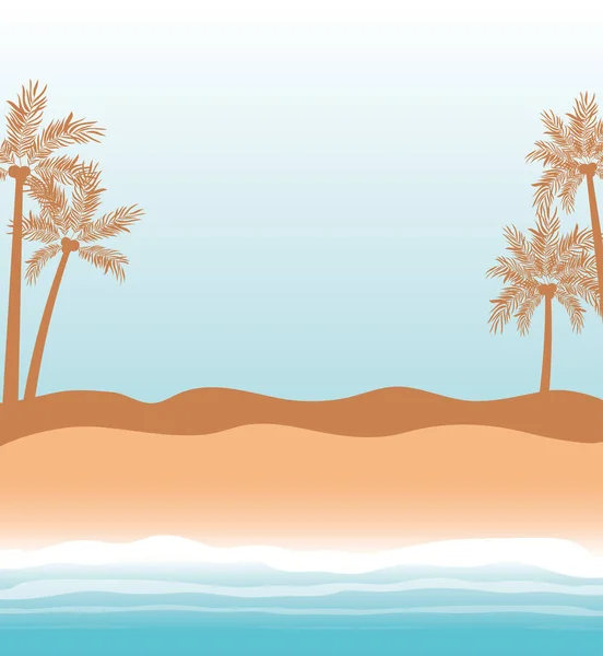 Palm Tree av sommarsäsong design — Stock vektor