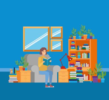 Kitap tasarımı ile ev çalışma odası