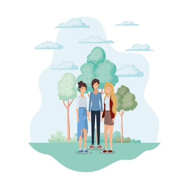 Kadınlar park tasarımında avatarlar