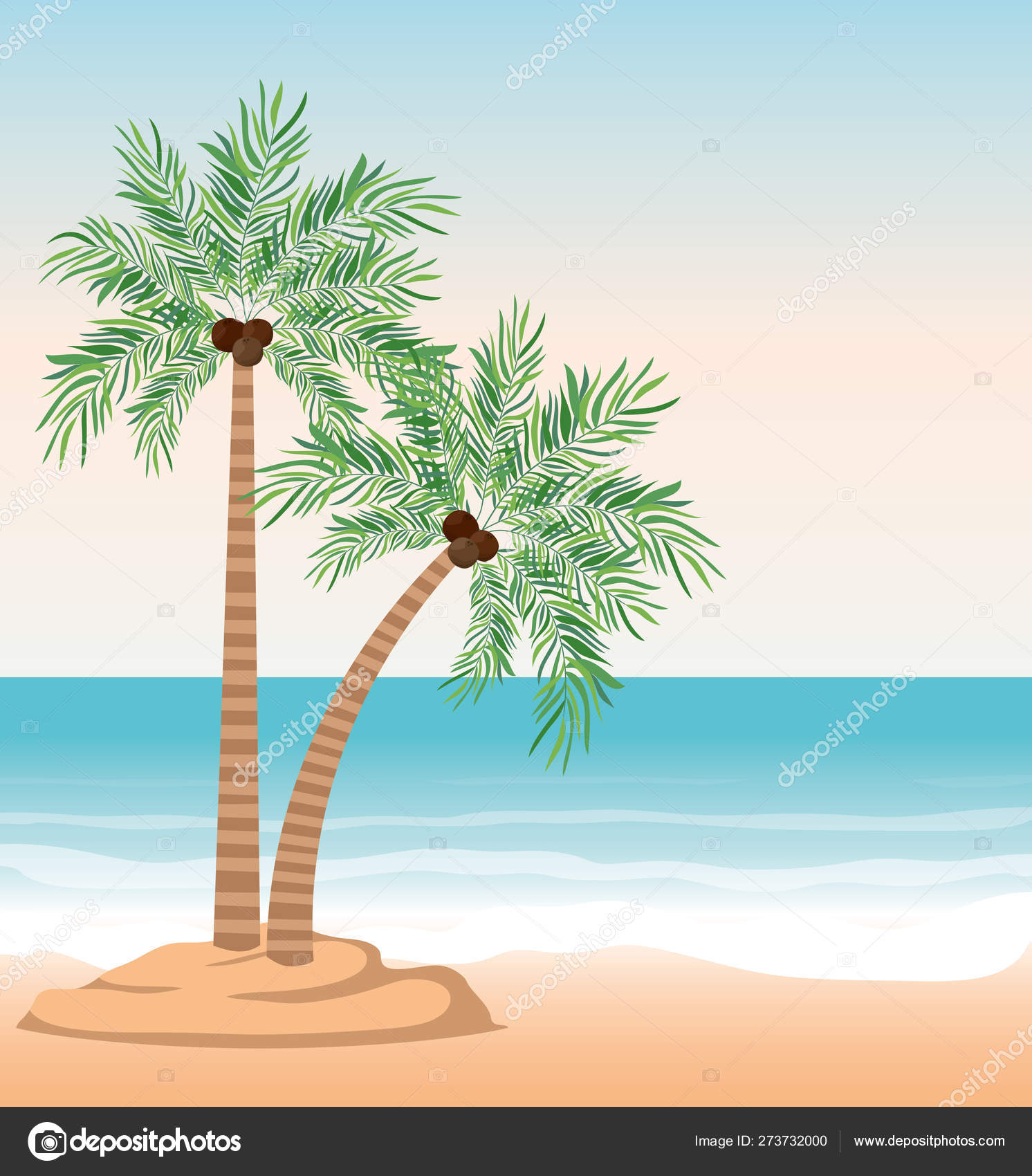 Palm tree of summer season design Stock Vector Image by ©grgroupstock ...