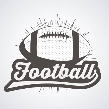amerikan futbolu tasarım vektör illüstrasyon