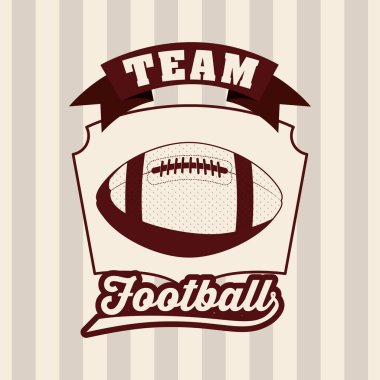 amerikan futbolu tasarım vektör illüstrasyon