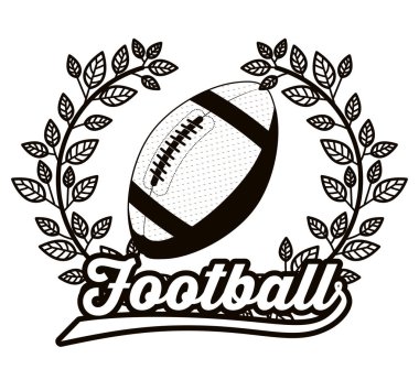 amerikan futbolu tasarım vektör illüstrasyon