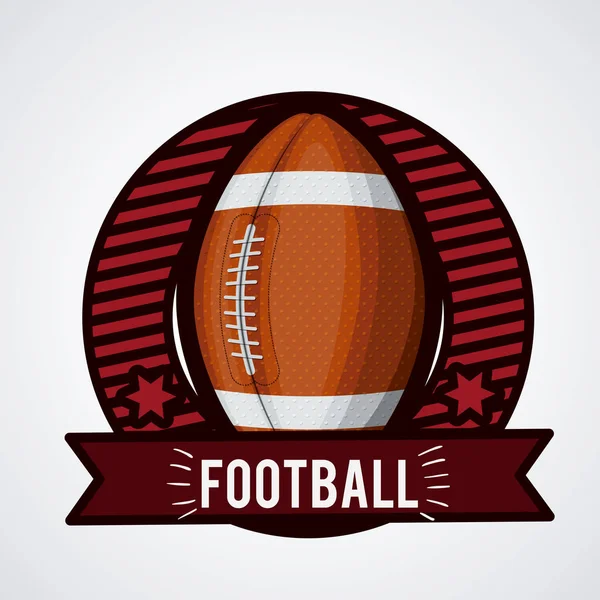 Illustration vectorielle de conception de football américain — Image vectorielle