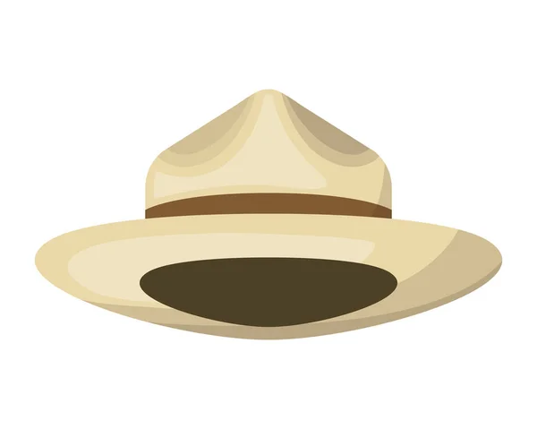 Geïsoleerde hoed ontwerp vector illustratie — Stockvector