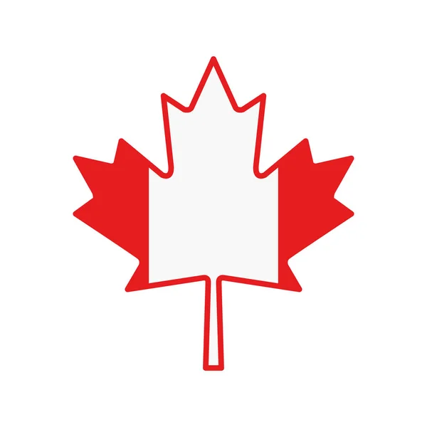 Canada simbolo e disegno foglia d'acero — Vettoriale Stock