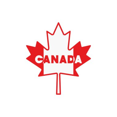 Kanada sembolü ve akçaağaç yaprağı tasarımı