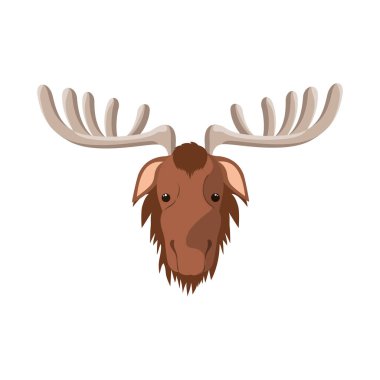 İzole geyik orman hayvan tasarımı