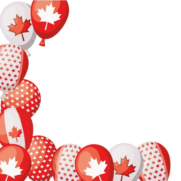 Kanada-Symbol und Ballon-Design — Stockvektor