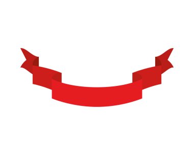 İzole şerit tasarım vektör illüstrasyon