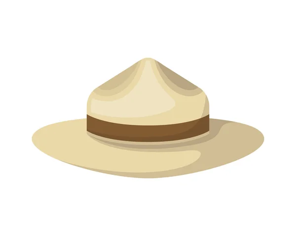Μεμονωμένη απεικόνιση φορέα σχεδιασμού καπέλο — Διανυσματικό Αρχείο