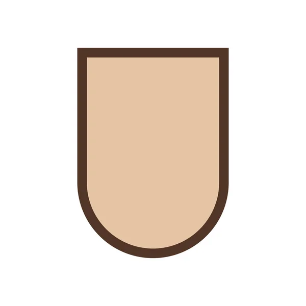 Diseño de etiqueta de escudo aislado — Vector de stock