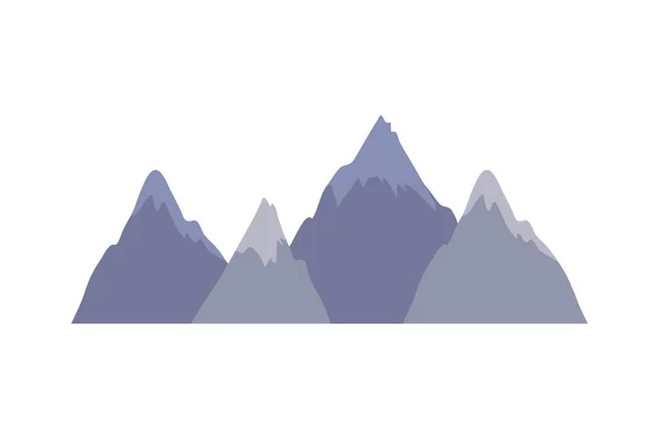 Ilustración vectorial de diseño de montaña aislado — Vector de stock
