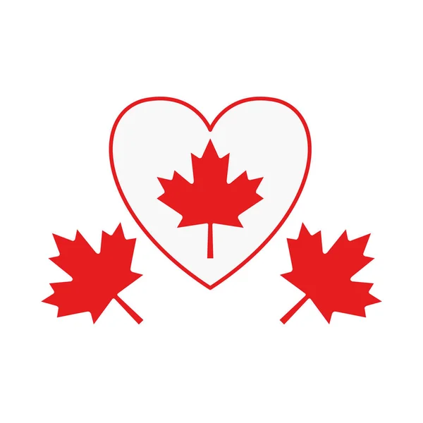 Maple Leaf van Canada Design — Stockvector