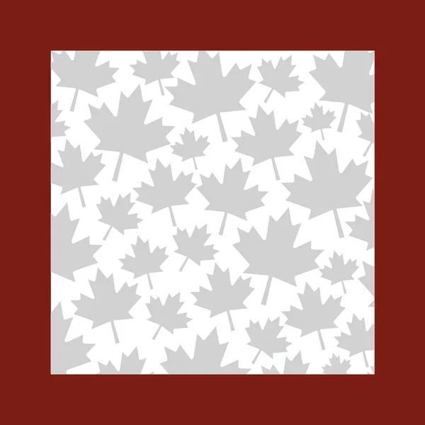 Maple leaf of canada frame design — Stock Vector