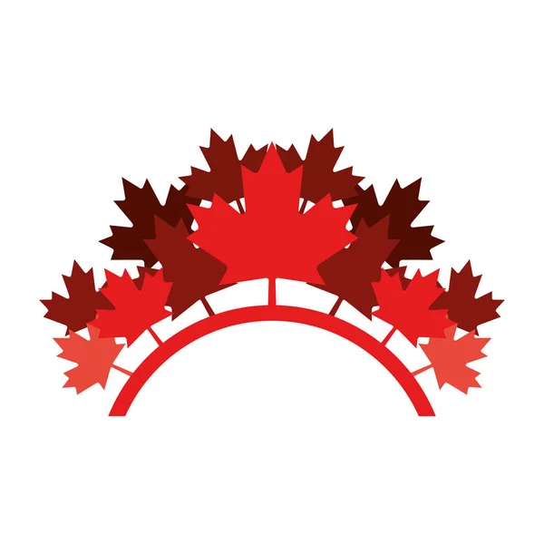 Ahornblatt im kanadischen Design — Stockvektor