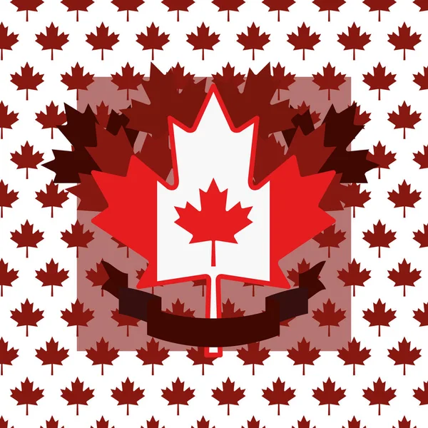 Φύλλα σφενδάμου και του Καναδά σύμβολο σχέδιο — Διανυσματικό Αρχείο