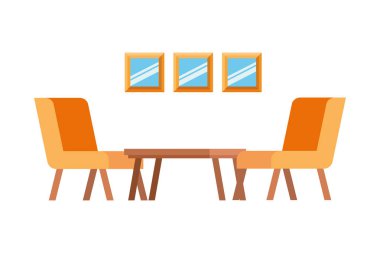 beyaz arka plan ile oturma odasında rahat kanepe