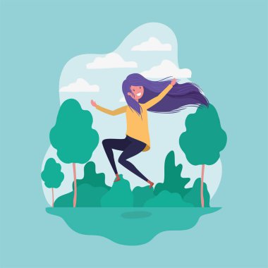 Avatar kız park tasarımı atlama