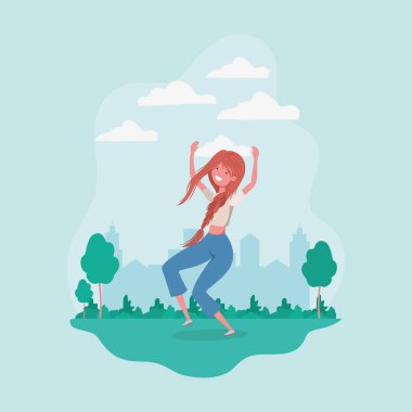 Avatar kız park tasarımı atlama