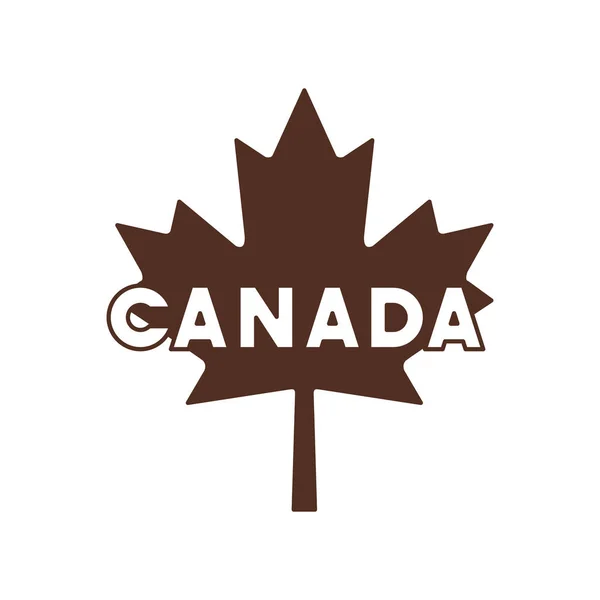 Maple Leaf en Canada Design — Stockvector