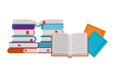 İzole kitaplar ve el tasarımı