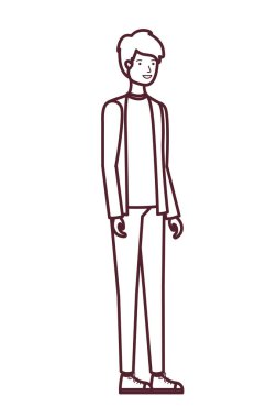 beyaz arka plan avatar karakteri adam silueti