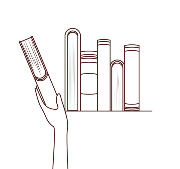 Группа книг и вымпелов
