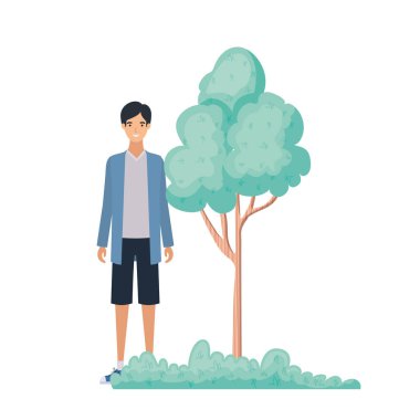 manzara avatar karakter ayakta adam