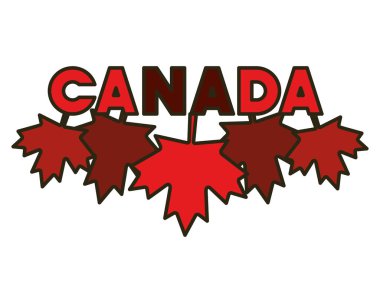 Akçaağaç yaprağı ve kanada sembol tasarımı