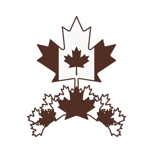 Maple Leaf Flag och Kanada design — Stock vektor