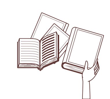 Kitap grubu ve afiş pennant tasarım