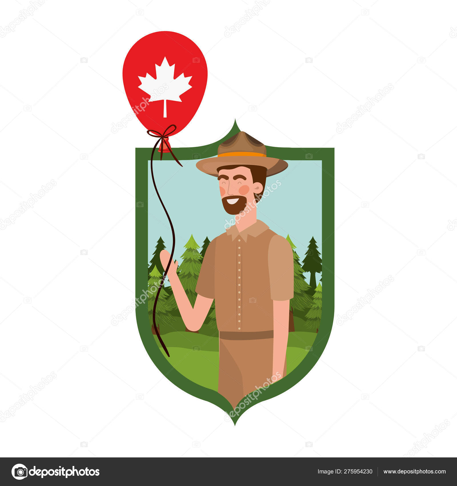 Forest ranger man cartoon design Stock Vector Image by ©grgroupstock ...