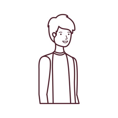 beyaz arka plan avatar karakteri adam silueti