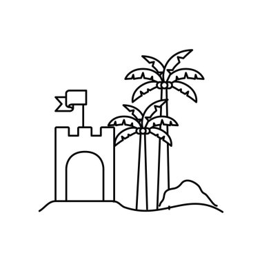 beyaz arka plan üzerinde kum dansı silueti