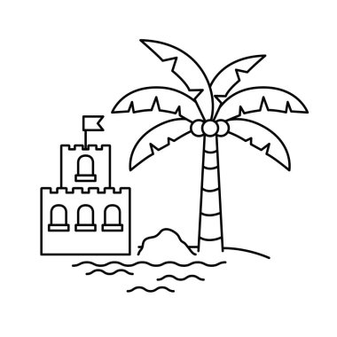 beyaz arka plan üzerinde kum dansı silueti