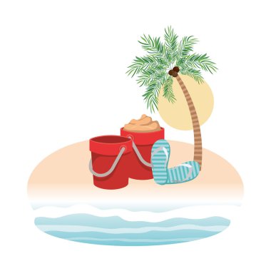 Beyaz arka planda hindistan cevizi olan palmiye ağacı