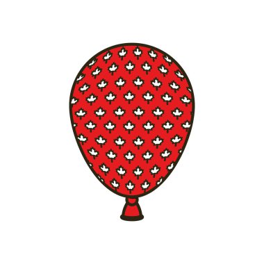 Akçaağaç yaprağı balon ve kanada sembol tasarımı