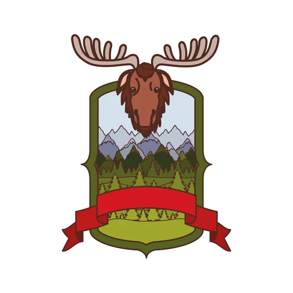 Moose forest dier van Canada Design — Stockvector