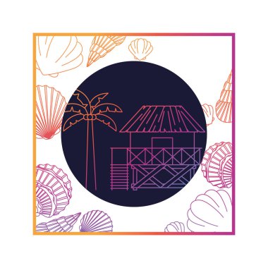 beyaz arka planlı yaz nesnelerinin deseni