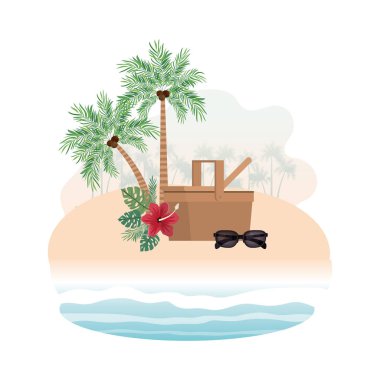 beyaz arka plan üzerinde saman piknik sepeti