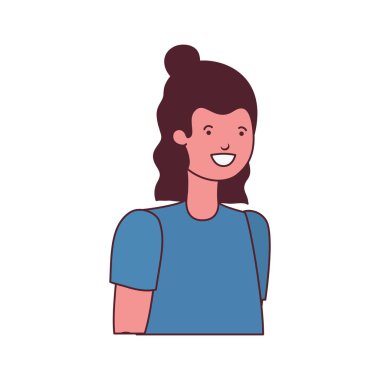 Beyaz arka plandaki genç adam.