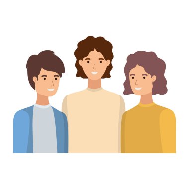 beyaz arka plan genç erkekler